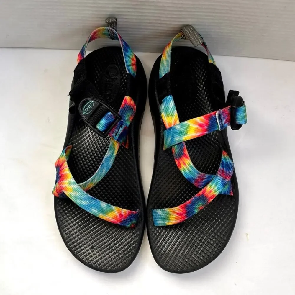 Chaco Z/1 Wide Strap Sandals Size 6 Tie Dye